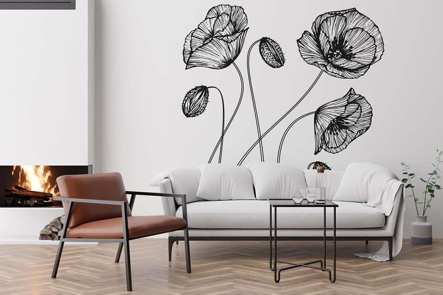 Mural decorativo PlateART instalado · ejemplo 3