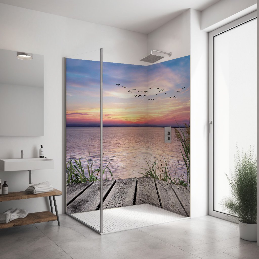 Set de esquina ducha — Atardecer