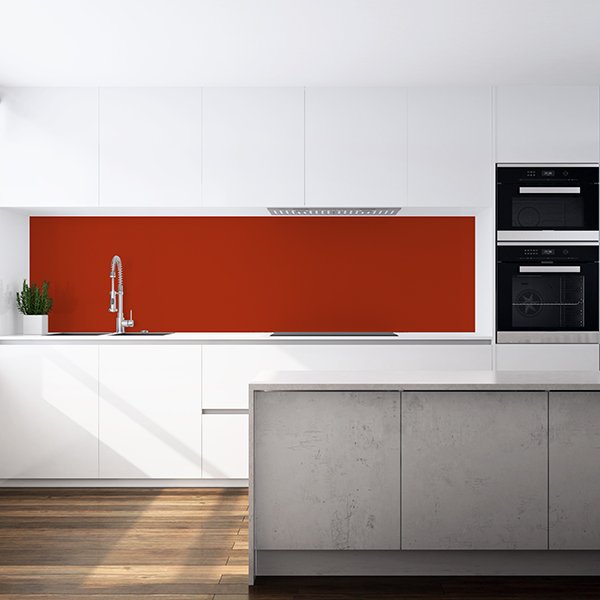 Panel de cocina — rojo