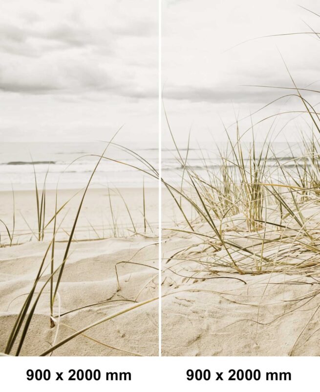 Set de esquina ducha — Vista de duna y mar