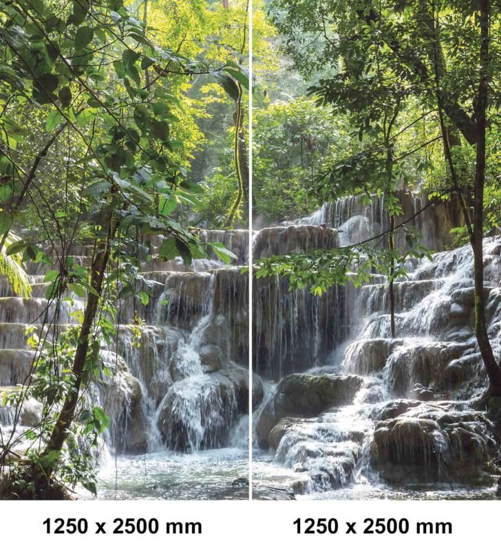 Set de esquina ducha — Cascada en el bosque