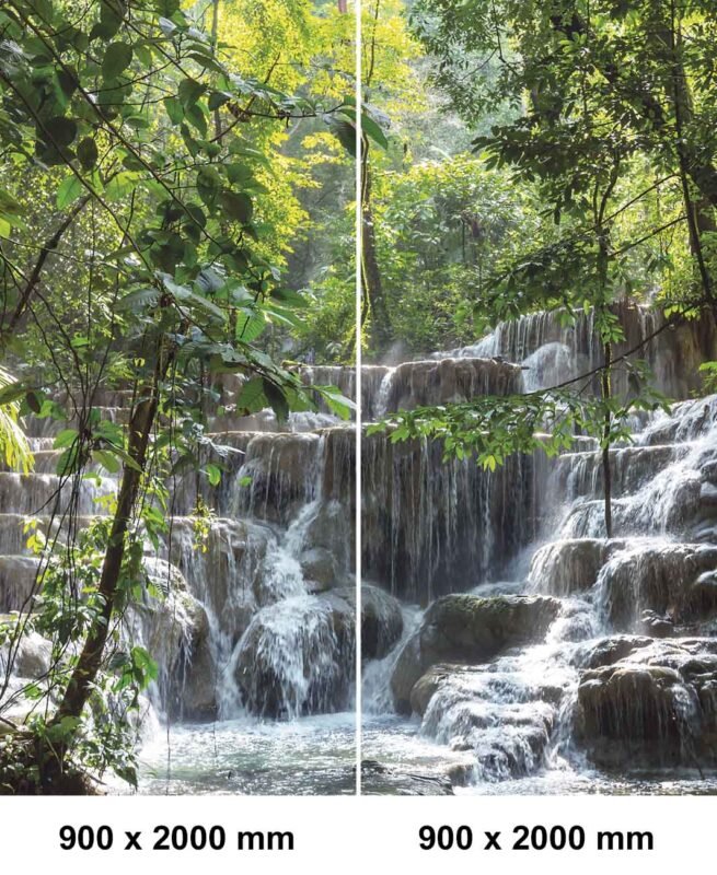 Set de esquina ducha — Cascada en el bosque