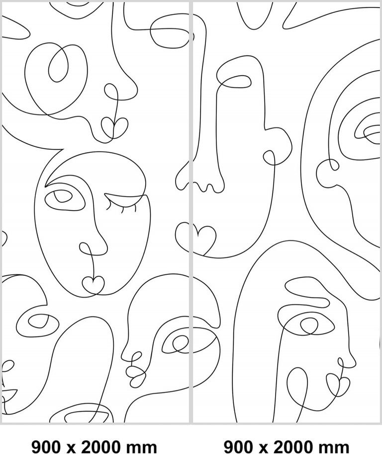 Set de esquina ducha — Line-art